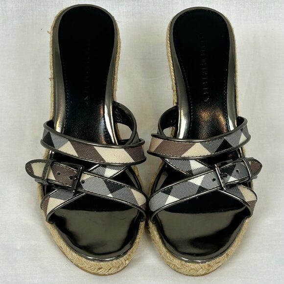 Burberry Canvas Espadrille Heels - Picture 2 of 10